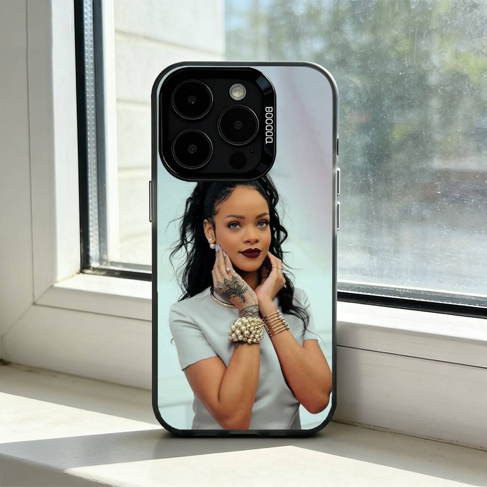 Hot S-singer R-Rihannas Phone Case For iPhone 17,16,15,14,13,12,11 Plus,Pro Max,XS,Colorful Silver Phone case Funda Cover