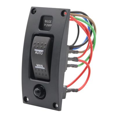 12-24V Bilge Pump Switch Alarm Waterproof Ship Deck Cleaning Control Panel for Boat Bilge Pumps
