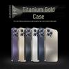 AG Matte Titanium Gold Case for iPhone 17 Pro Max with Brushed Edges - Compatible with iPhone 14/15/16