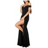 Dámské Slim Fit rozdělené dlouhé večerní šaty Koktejlový večírek Plesové šaty na formální svatbu