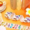 500Pcs/roll Laser Music Symbol Sticker Color Glitter Stickers for Handbook Guitar Musical Instruments Helmet Laptop Decoration