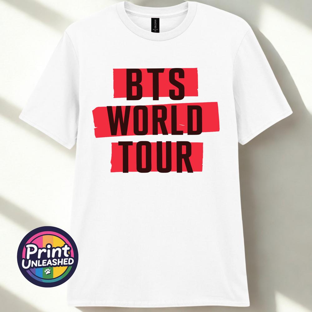 BTS TShirt KPOP Band Graphic Tee BTS World Tour Top Kids Teen Adult KPOP Tee M