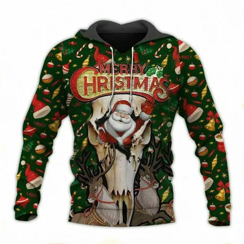 Fashion Deer Hunting Camo Hoodie Cool Slim Jacket Costume Coat 3d Sweatshirts Animal Men Women Casual Christmas Hoodie Tops