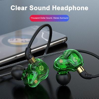 Kabelová sluchátka se čtyřjádrovým 8MM dynamickým ovladačem typu C/3,5 mm zástrčka Sluchátka s mikrofonem Těžký subwoofer Náhlavní souprava s háčkem na ucho pro hudební hovory