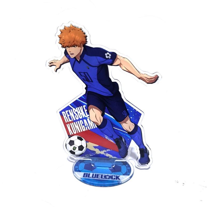 Blue Lock Anime Keychain Isagi Chigiri Bachira Nagi Action Figure Acrylic Stand Model Plate Desk Decoration Ornament Fans Gifts