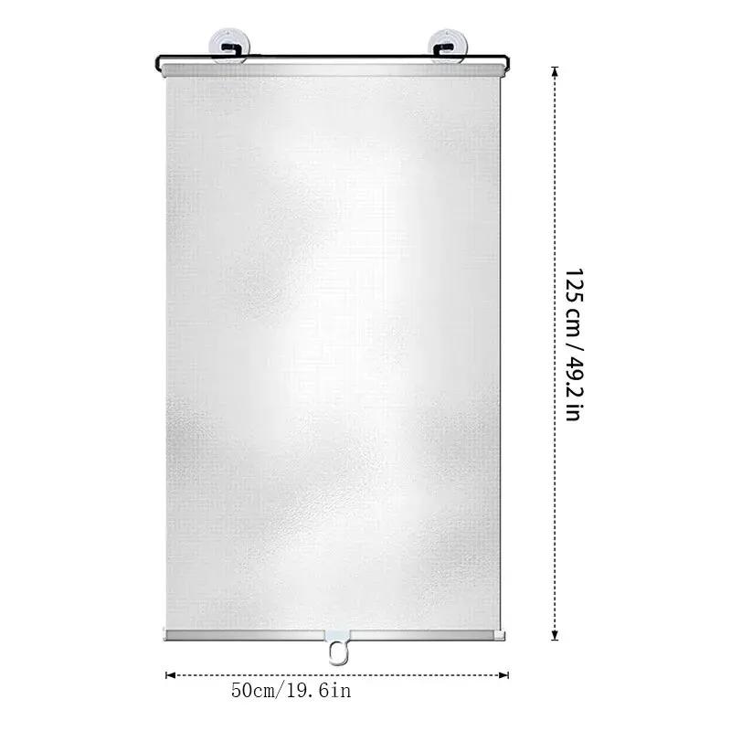 Retractable Curtain Anti-ultraviolet Cup Roller Blinds for Cars Windscreen Sunshade Home Office Curtains Windshield Cover