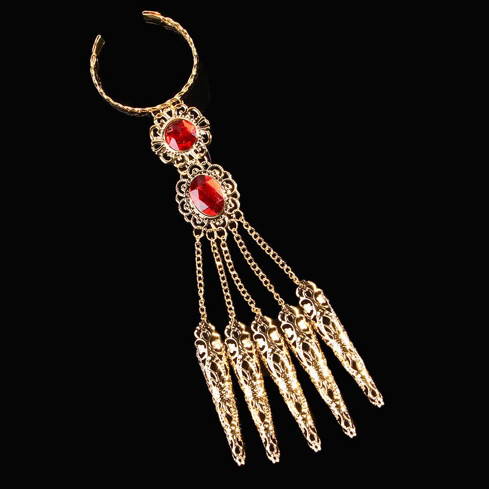 1pc Fashion Thai Jewelry Finger Bracelet Golden Belly Dance Finger