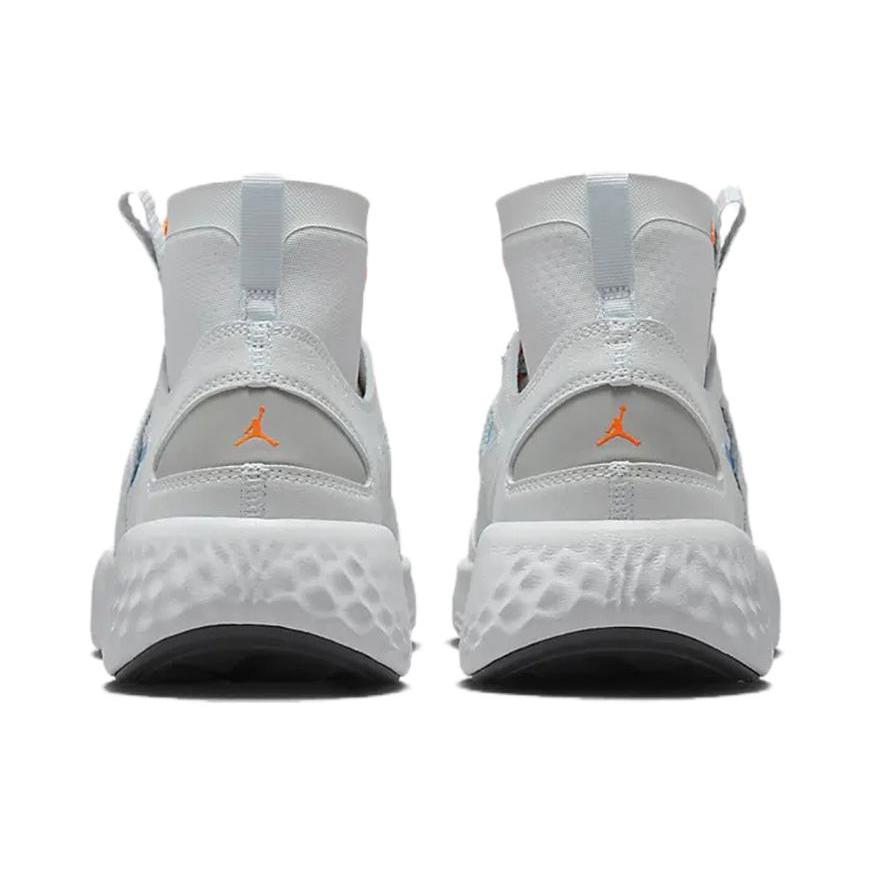 New JORDAN Delta 3 Mid Pure Platinum Chambray Total Orange DR7614-004