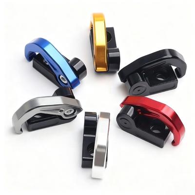 Universal Motorcycle Handlebar Mounting Bracket Motorbike Foldable Aluminum Hanger Hook For Scooter Storage Accessories