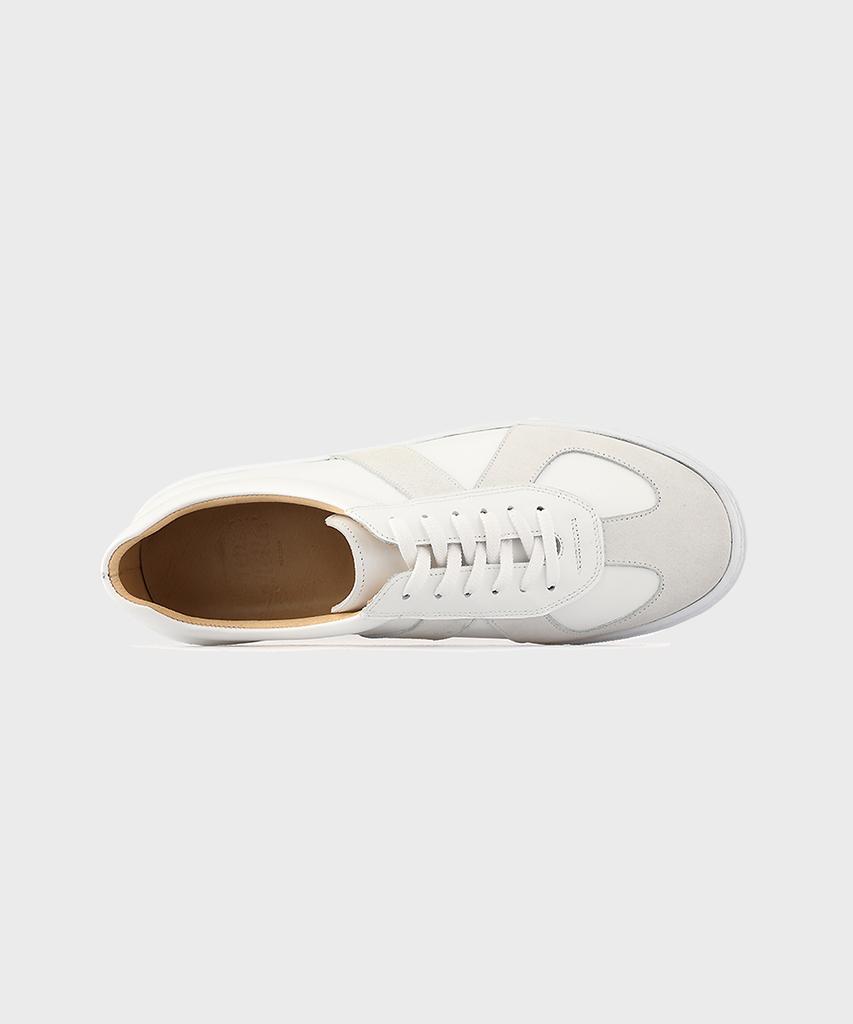 Firenze Atelier Handmade German Army Sneakers 2285 [Cream White+Suede]
