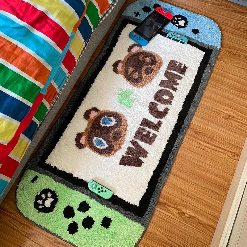 

Imitation cashmere cartoon super cute carpet bedside blanket bedroom ins floor mat room carpet living room full mattress 40x80cm15.7x31.49in