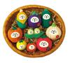 Decor Corporation Concombre Vegetable Cat Daruma, Corn, Size Approx. W3 D2.5 H4.2 ZCB-29835