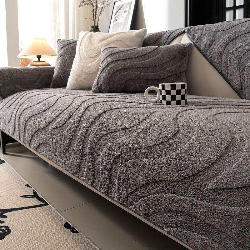 

Крем Ветер Новый Жаккардовый Флис Интернет Знаменитость Чехол для Дивана Ткань Полотенце Нескользящий Чехол для Дивана Защита от Царапин Кошек Подушка для Сиденья Одеяло 70*70cm