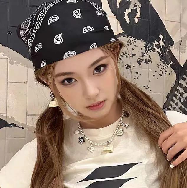 

Летний высококлассный платок, Квадратный платок, Платок хип-хоп горячей девушки, Платок для уличных танцев One Size чёрный