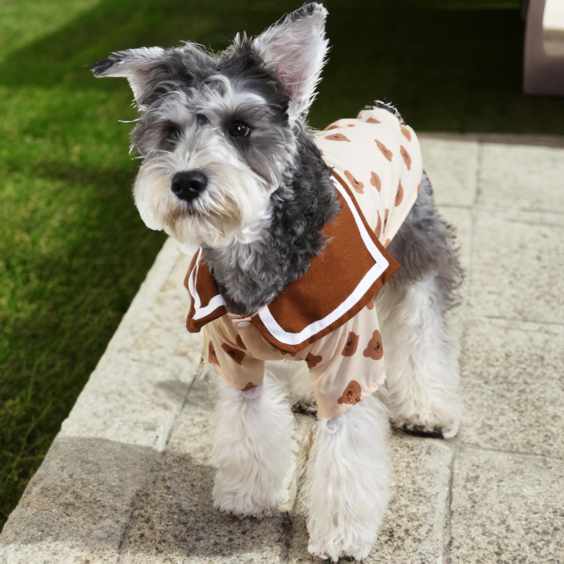 

Pet dog clothes, Bi Xiong clothes Xia thin sailor lapel small dog breathable vest factory 2XL