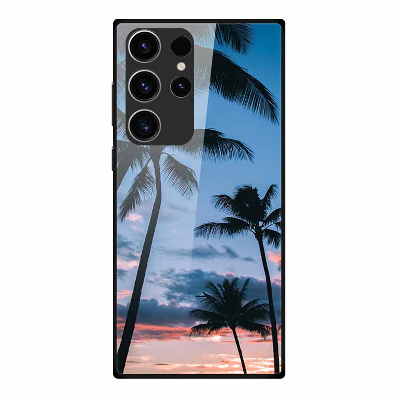 Phone Case For Samsung S23 Ultra Back Cover Case Tempered Glass Soft Funda For Samsung Galaxy S23 Plus Case S 23 + Ultra Coque
