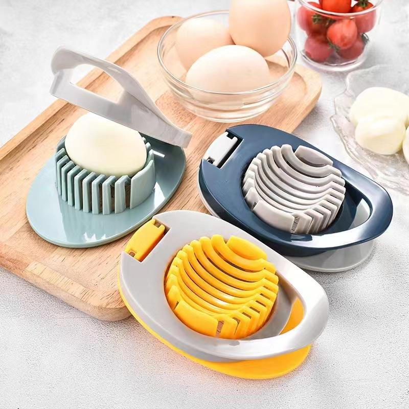 Household Multi-functional Stainless Steel Egg Slicer Egg Splitting Slicing Preserved Egg Maker Kitchen