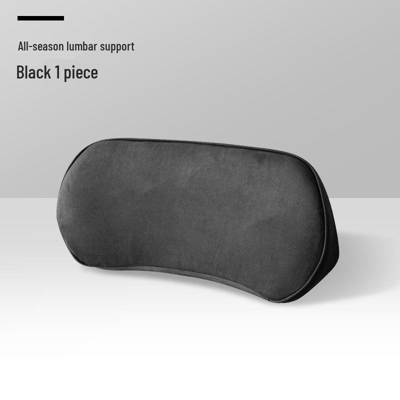 Car Lumbar Support Cushion - Slim Memory Foam Pillow for Coccyx and Waist Protection