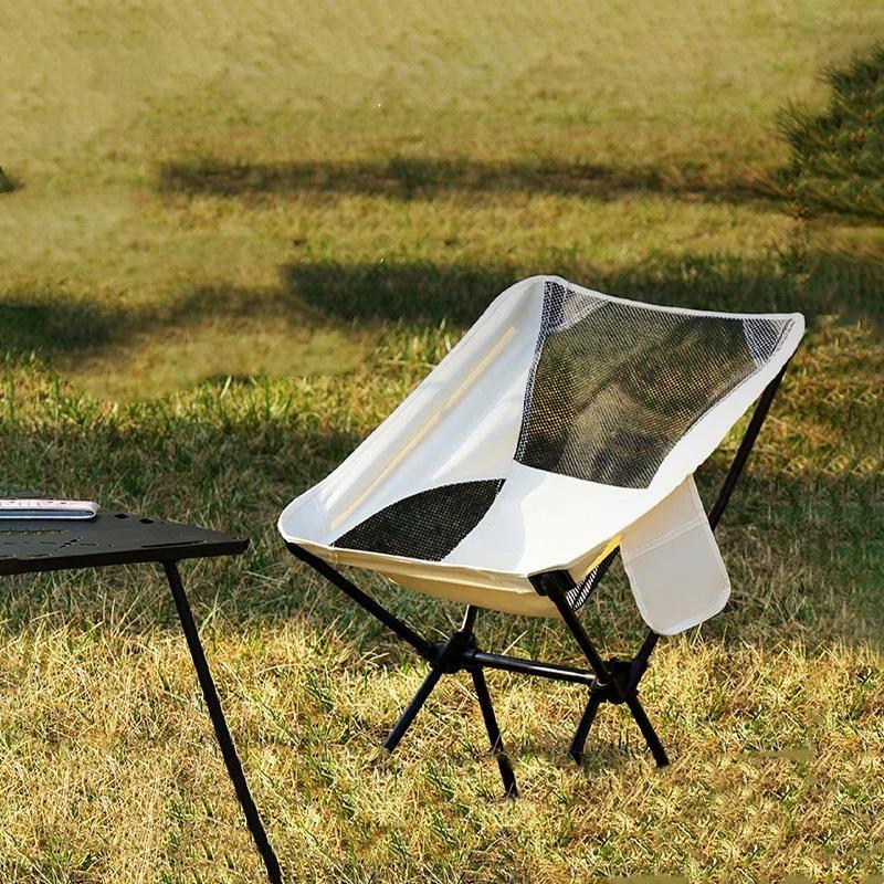 Compact Foldable Beach Chair with Carry Bag Lightweight Camping Seat for Outdoor Fishing Hiking Picnic Backpacking