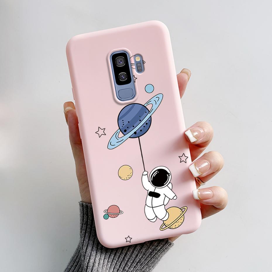 Silicone Back Cover for Coque Samsung Galaxy S9 Plus Cute Rabbit Panda Protective Soft Phone Case SamsungS9 S9Plus Funda Capas
