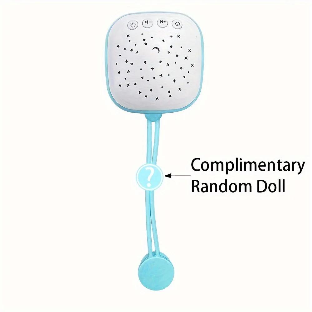 

Звуковая машина для ребенка с успокаивающими звуками, сенсорный теплый свет, портативный белый шум для детей, взрослых для сна, таймер и память синий