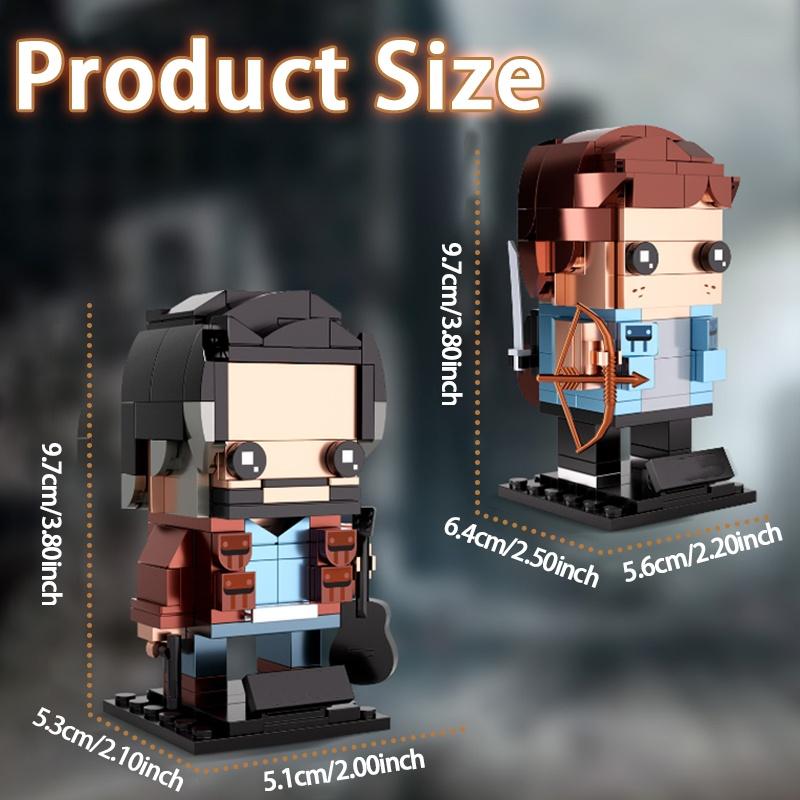 2-IN-1 Movie Series Building Blocks Assembly Toy The L-Last We Character Joel Ellie Action Figure Model Xmas Birthday Gift