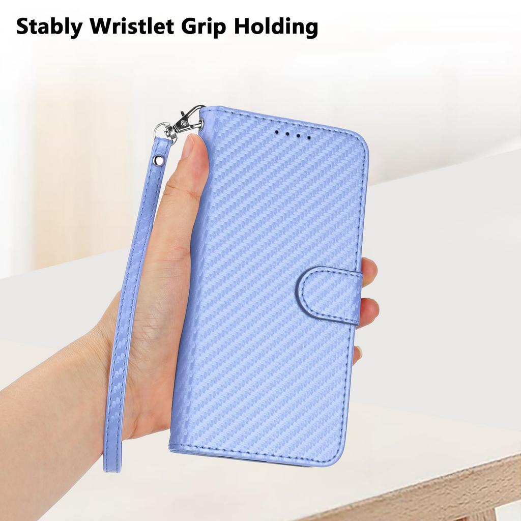 YX0070 For Vivo V40e 5G/iQOO Z9s 5G Wallet Case Carbon Fiber Texture Leather Cell Accessories Phone Cover