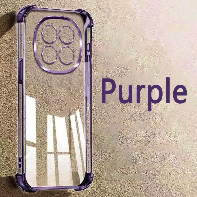 For Xiaomi Redmi Note 14 Pro 14S 13 12 11 11S 10 10S 9 Redmi 14C 13C 12C 10C A5 A3 K80 K70 K60 Poco X7 Pro X6 M6 Transparent Electroplated Phone Case