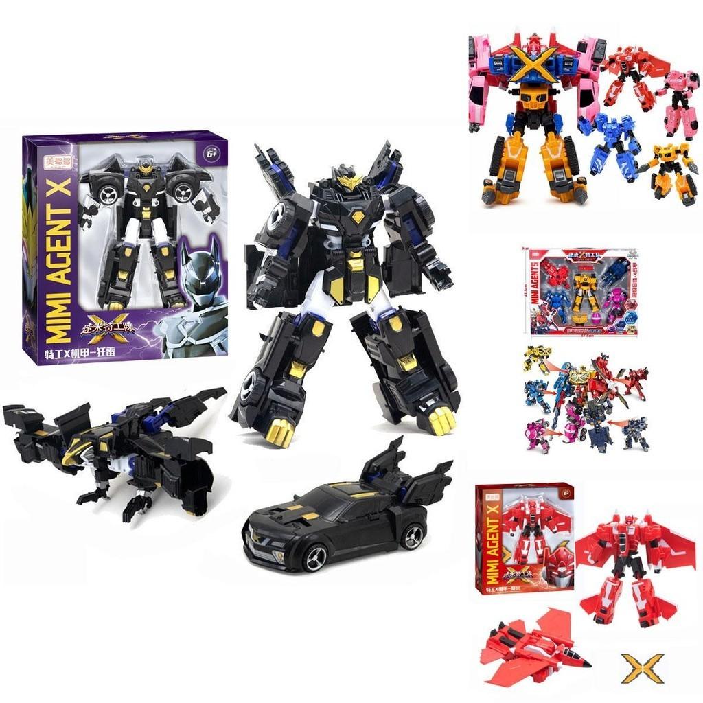 Miniforce X Lucybot Bunt 4 in 1 Transformer Auto Roboter Spielzeug für Kinder