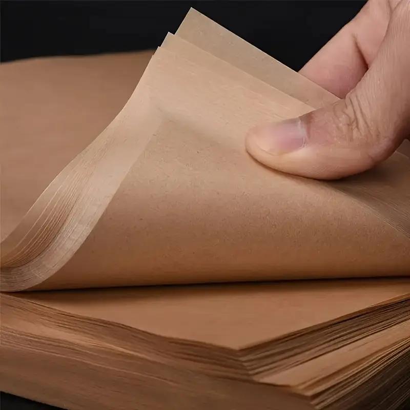Prostokątny Papier do Pieczenia Pergaminowy, Silikonowy Papier Tłuszczoodporny, Papier do Parzenia na Grillu