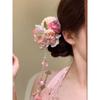 1Pcs Chinese Style Hair Clip Headpieces Fresh Flower Hairpin Durable Hanfu Hair Accessories
