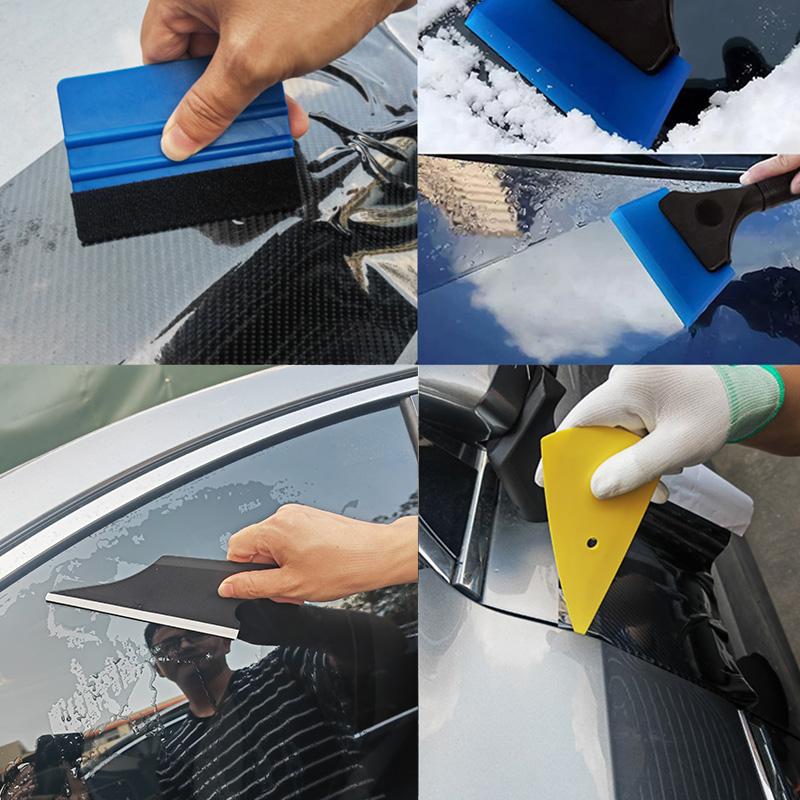 Car Vinyl Wrap Tool Kit Window Tint Tools Felt Squeegee Auto Vinyl Scraper Glass Protective Film Wrapping Installation Set