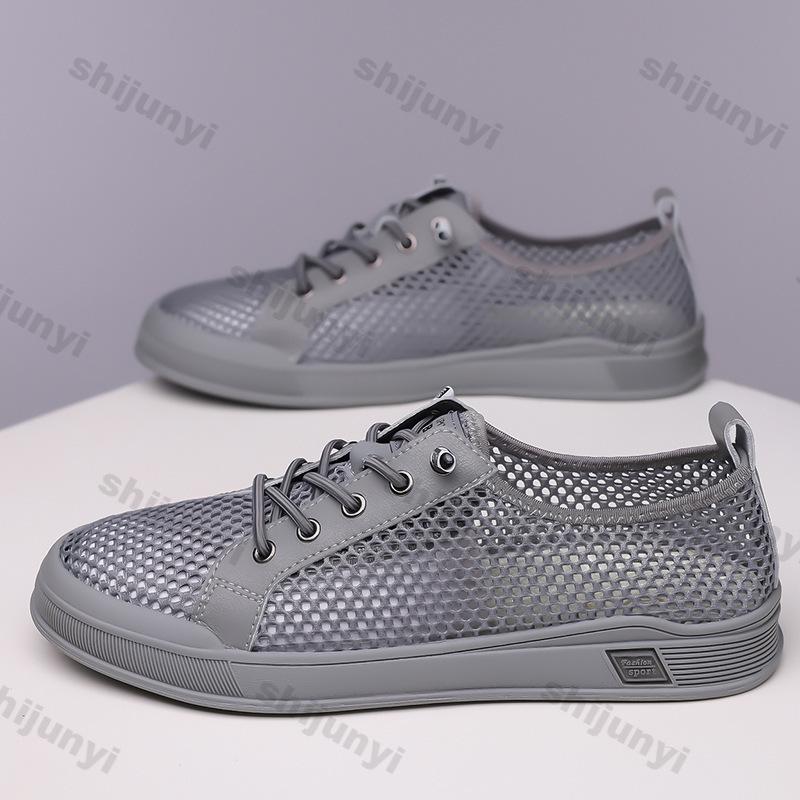 2026 Men's Shoes Summer Mesh Breathable Fashion Casual Shoes Lightweight Comfortable Anti Slip Flat Shoes Zapatillas De Deporte