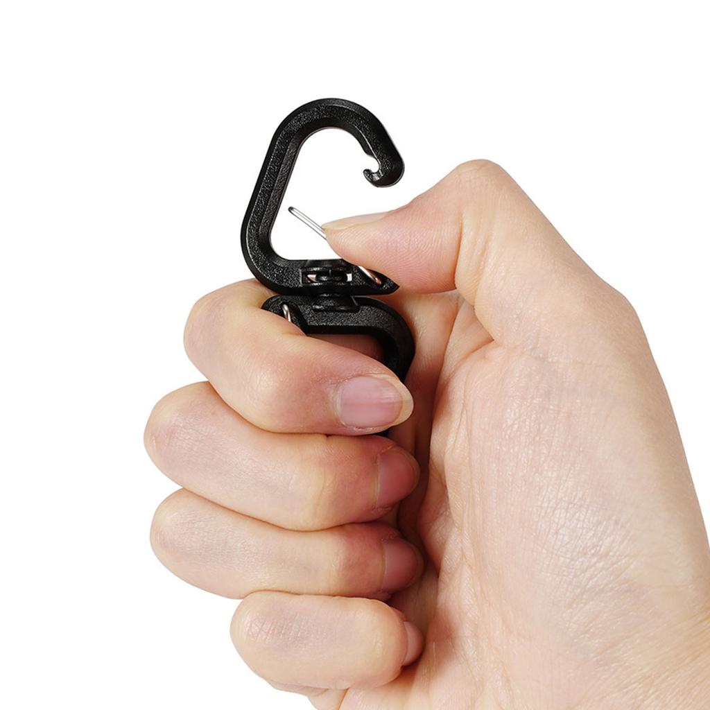 Backpacks Carabiner with 360 Degree Swivels Portable S Chain Hook Camping Double Hook Backpacks Buckles Camping Accessory