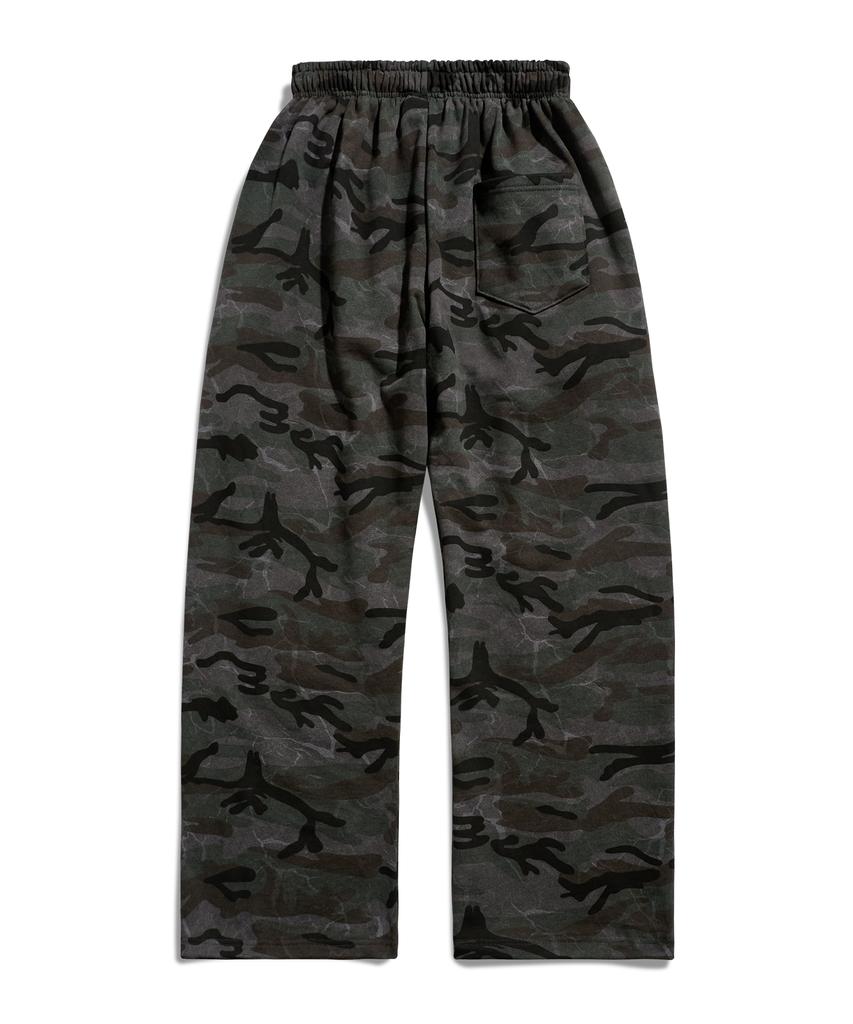 FLUKE Camo Graphic Sweatpants Grey Ftp214