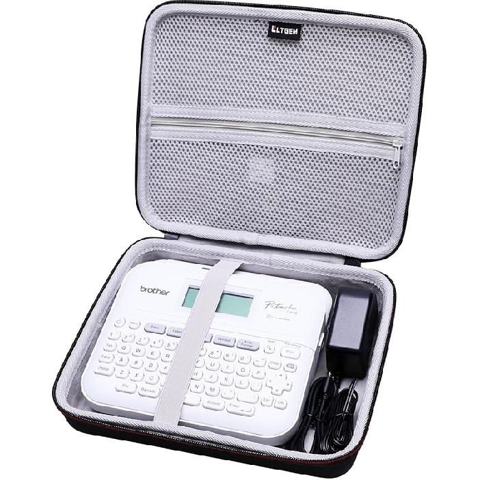 LTGEM Case Compatible with Brother P-Touch PT- D610BT / PT-D410 / PT-D460BT / PTD600 / PTD400AD Label Maker, Gray серый
