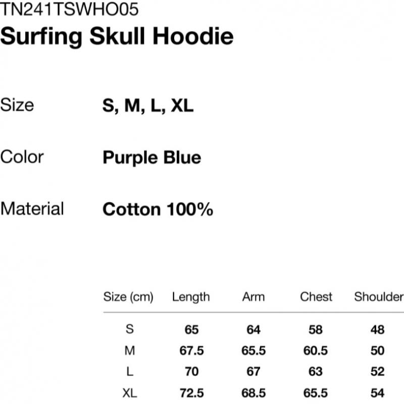 Thisisneverthat Skull Surfing Hoodie Purple Blue