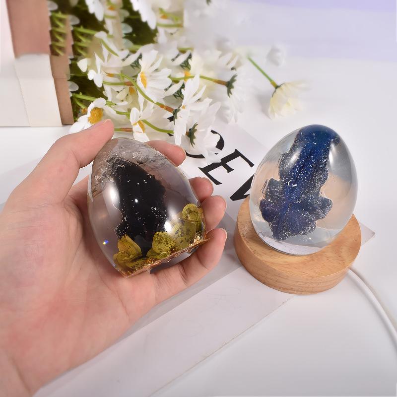 2pcs Dragon Egg & Dinosaur Silicone Molds for Resin and Candle Making - Easter Craft Supplies, Home Decor Animal Shapes