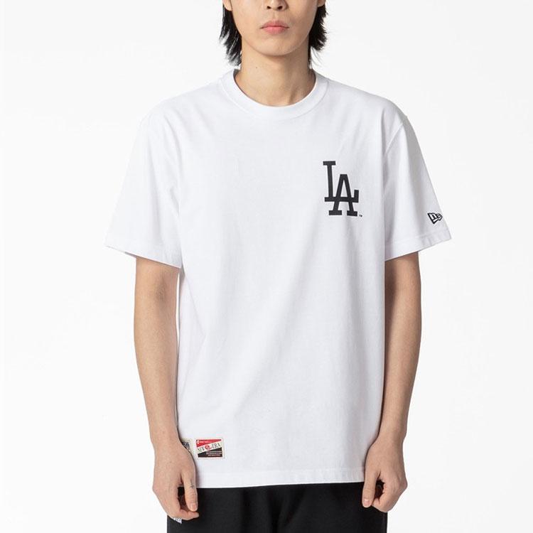 New Era Los Angeles Dodgers Minimalist Casual Round Neck Printed Summer American Short Sleeve T-Shirt Unisex T-Shirt White 12715356