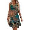 2025 Vestito con Spalline Stampa Digitale Transfrontaliera Vestito Gilet Gonna Lunga Moda Donna Gonna Vestito Vita Normale Origine Cina