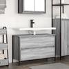 VidaXL Bathroom Cabinet Sink Drawers Sonoma Grey 90x34.5x60cm, Vanity Unit, Storage Cabinet of 861880
