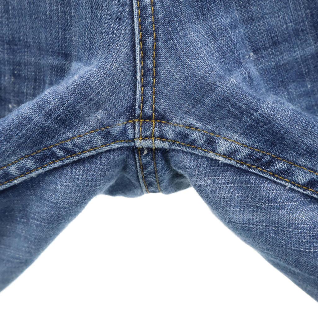 LANVIN LA COLLECTION Made in Japan Pantaloni in misto lino e denim 52 jeans Uomo Usati