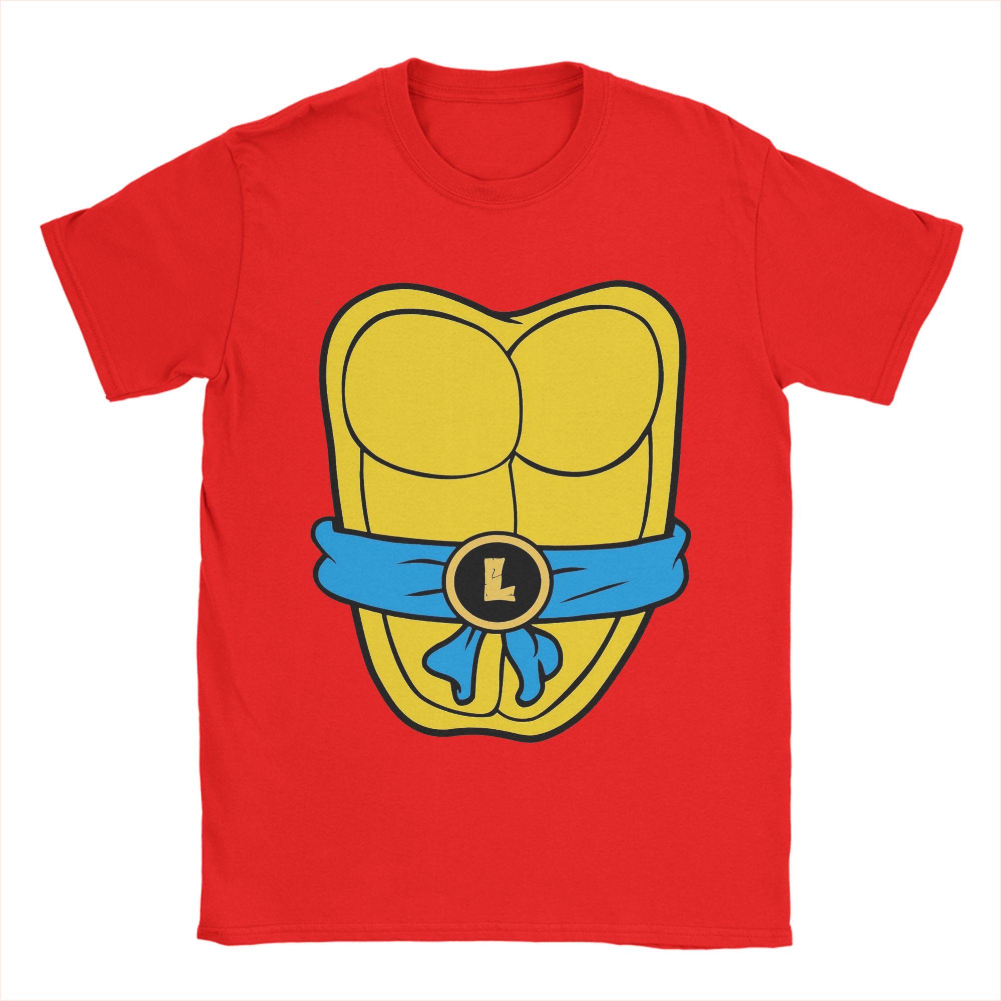

Leonardo Ninja Turtles T Shirt Mens Pure Cotton Novelty TShirts O Neck Tees Short Sleeve Tops Gift M