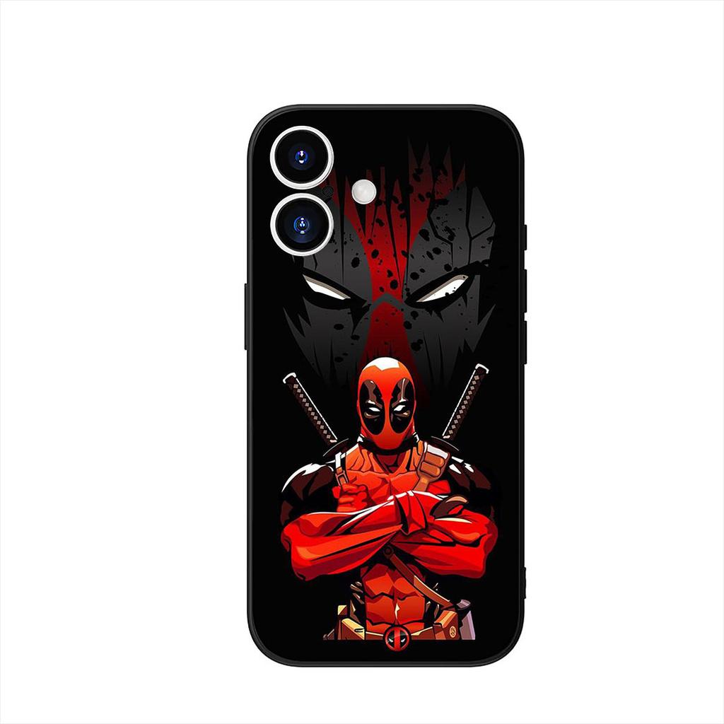 Deadpool Marvel Wolverine Phone Cover Case for Apple iPhone 16 15 14 Plus 13 12 Mini 17 Pro Max + 16E Air 16+ ProMax Casing
