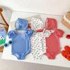 Ensemble de maillot de bain pour bébé de style coréen: Grenouillère pour Bébé Fille & Bonnet de Bain pour Vêtements de Plage d'Été