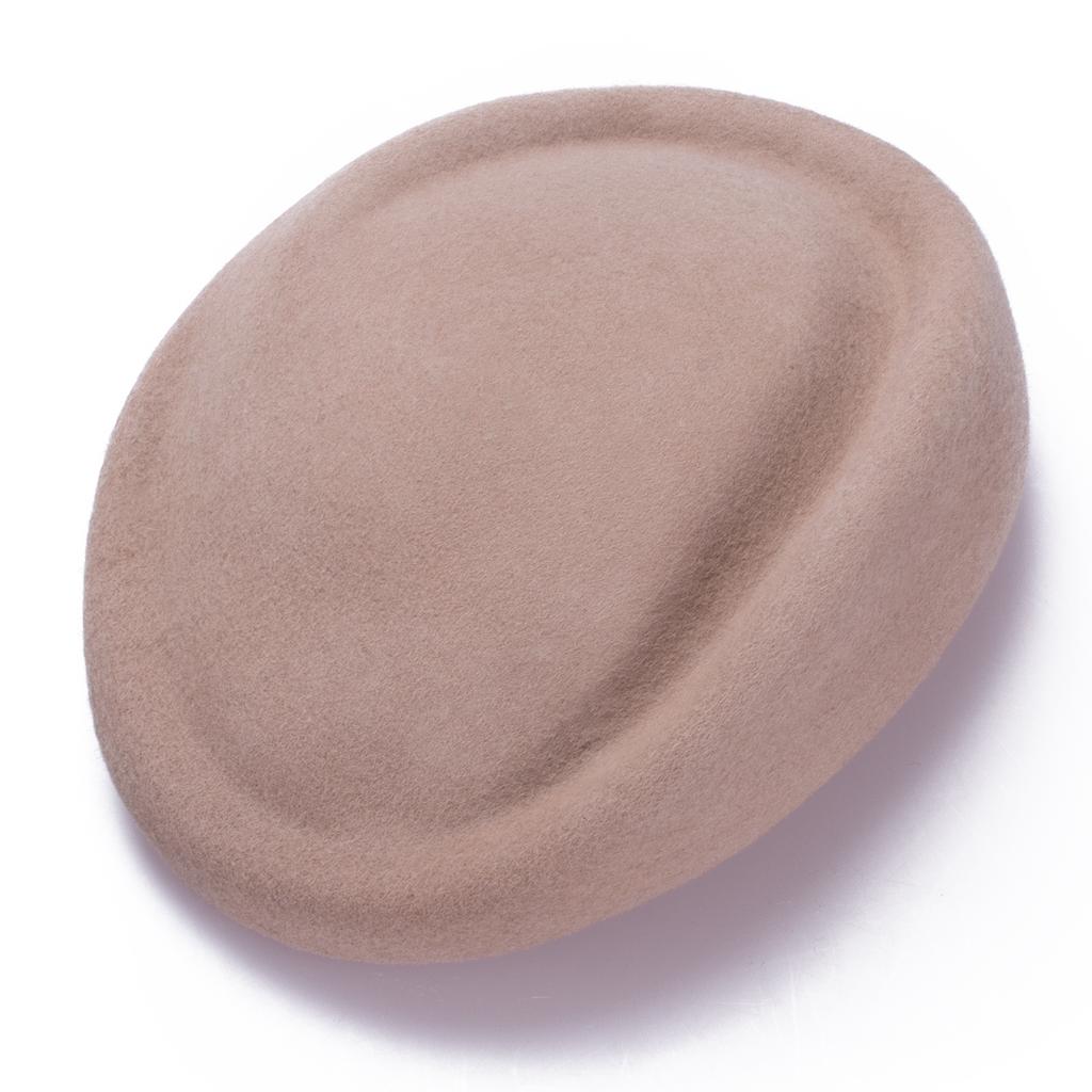 Winter Beret Hats for Women Fascinator Pillbox Hat Wool Felt Cocktail Hat Body Base DIY Headpiece A129