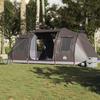 Vidaxl Campingzelt, 4-Personen, Tunnelzelt, Braun, Wasserdicht