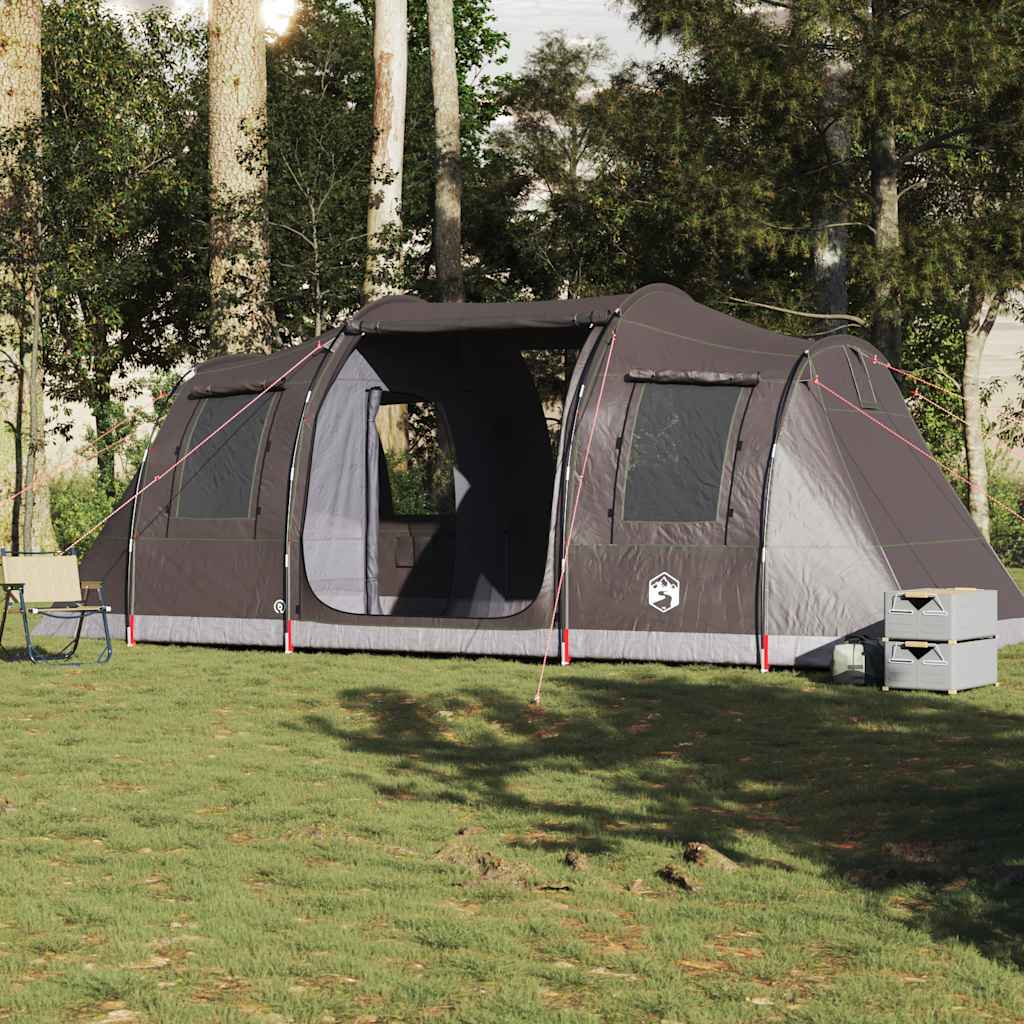 Vidaxl Campingzelt, 4-Personen, Tunnelzelt, Braun, Wasserdicht
