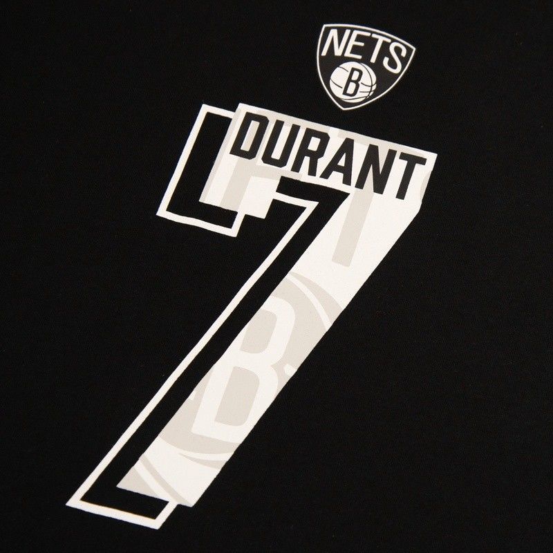Camiseta NBA Nets Durant Serie Heli Moda Deportiva Casual Número Hombre Cuello Redondo Manga Corta Camiseta Americana