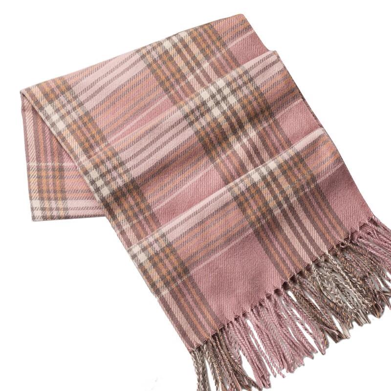 Skin-Friendly Plaid Scarf
